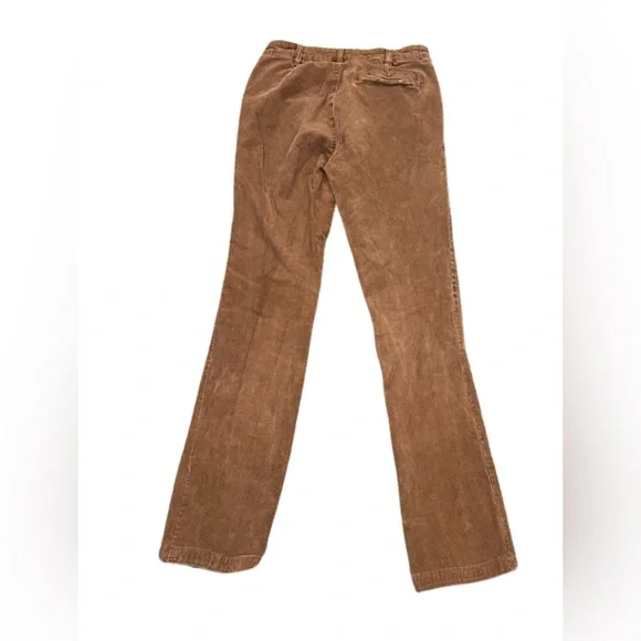Les Folles de Joie Corduroy Straight Leg Pants | Brown/Rust | Size 25 - Picture 2 of 6